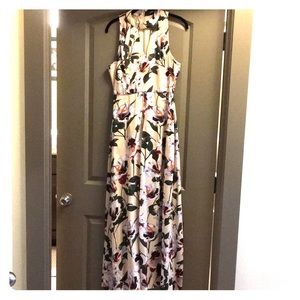 Romper with high low skirt / maxi